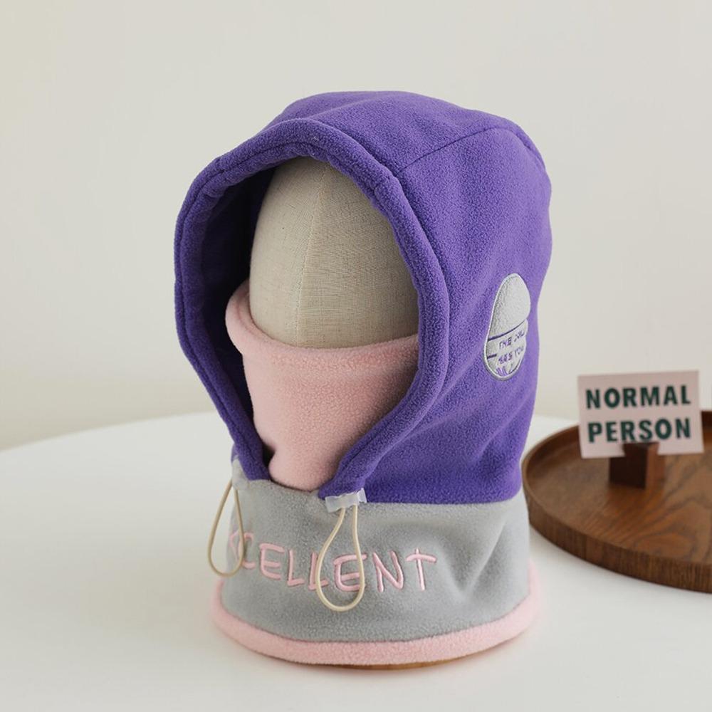 Soft Ear Protection Cap Polar Fleece Balaclavas Hats Scarf Set Creative Winter Baby Hats for Kids