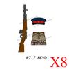MOC Military Soldier Building Blocks US Infantry West Cowboy Soviet Army Police Game Character Arthur Morgan Gun Bricks Toy Gift