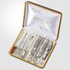 777 Three Seven Silver Nail Clippers 9 Pieces Beauty Set TS-637C Made In Korea