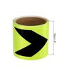 PVC 10cm*10m Arrow Printing Reflective Conspicuous Tapes Fluorescent Yellow-Black Waterproof Reflectors Stickers Strip For Truck