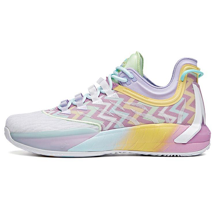 Anta GH1 Hayward GH1-Low Easter Low Basketball Shoes Men Basketball Shoes White Pink Purple 112021103-1