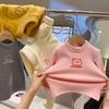 Теплый Уютный Детский Флисовый Базовый Слой Толстовка с Животными Осень Зима Милая Верхняя Одежда для Девочек