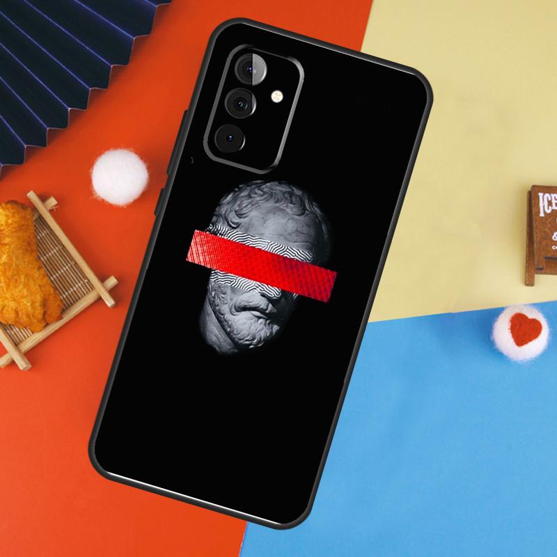 Чехол-лицо статуи греческого бога для Samsung Galaxy A56 A36 A16 A06 A13 A33 A53 A52 A32 A12 A54 A34 A14 A15 A35 A55 A17