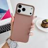 Матовый PC Чехол для телефона однотонный с металлическим бампером Для iPhone 17 Air 16 15 14 13 12 11 Plus Pro Max Нескользящий
