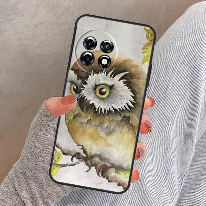 Cartoon Owl Cover For OnePlus Nord CE 4 2 3 Lite N10 N20 N30 OnePlus 13 12 11 10 Pro 12R 13R 10T 8T Case