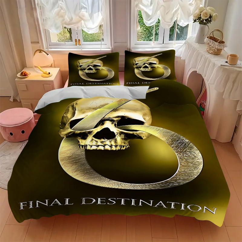 3pcs Final Destination Duvet Cover Set (1 Duvet Cover + 2 Pillowcases, No Core) - Comfortable, And Breathable Bedroom Decoration yy251104011