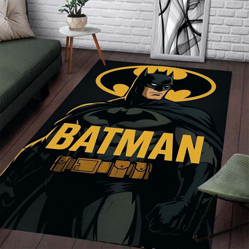 Batman Pattern Rug - Non-slip Kitchen and Outdoor Rug, Yoga Rug, Home and Bedroom Decoration, Birthday Gift