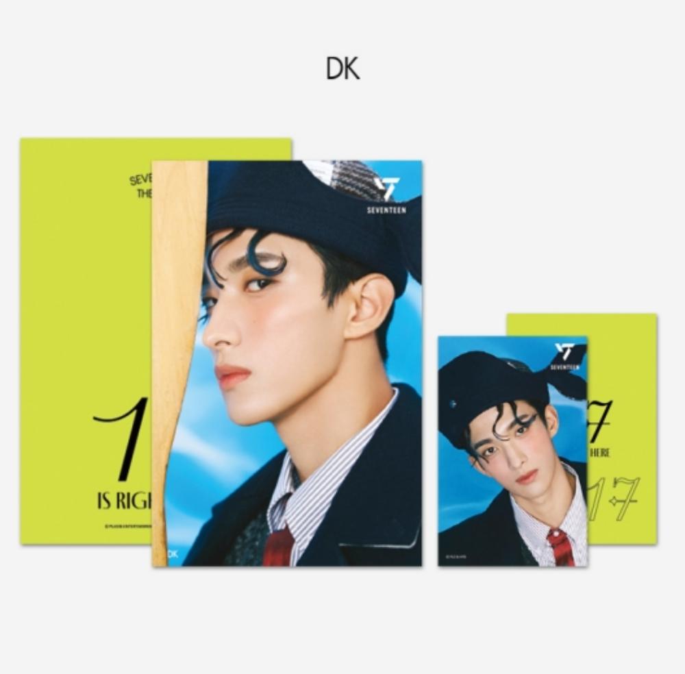 Seventeen 3D фотолентикулярная почтовая открытка + 1 фотокарточка «17 IS RIGHT HERE»