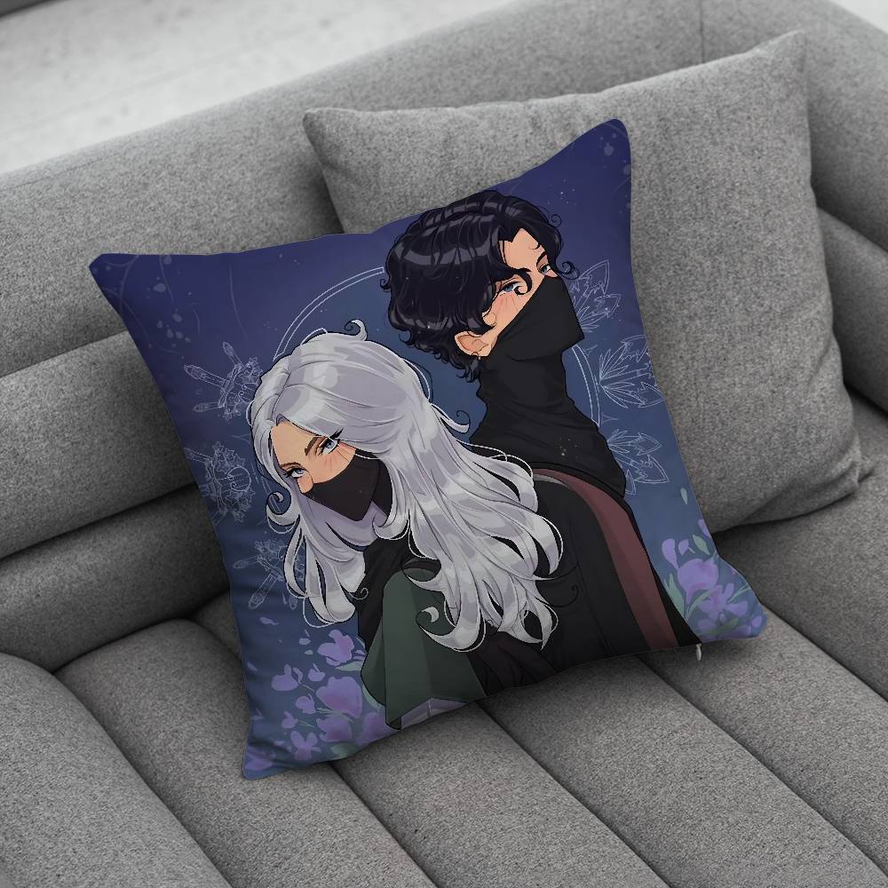 P-Paedyn And Kai Books Pillow Case For Home Bedroom Car Office Decoration Living Room Sofa Cushion Cover Suitable