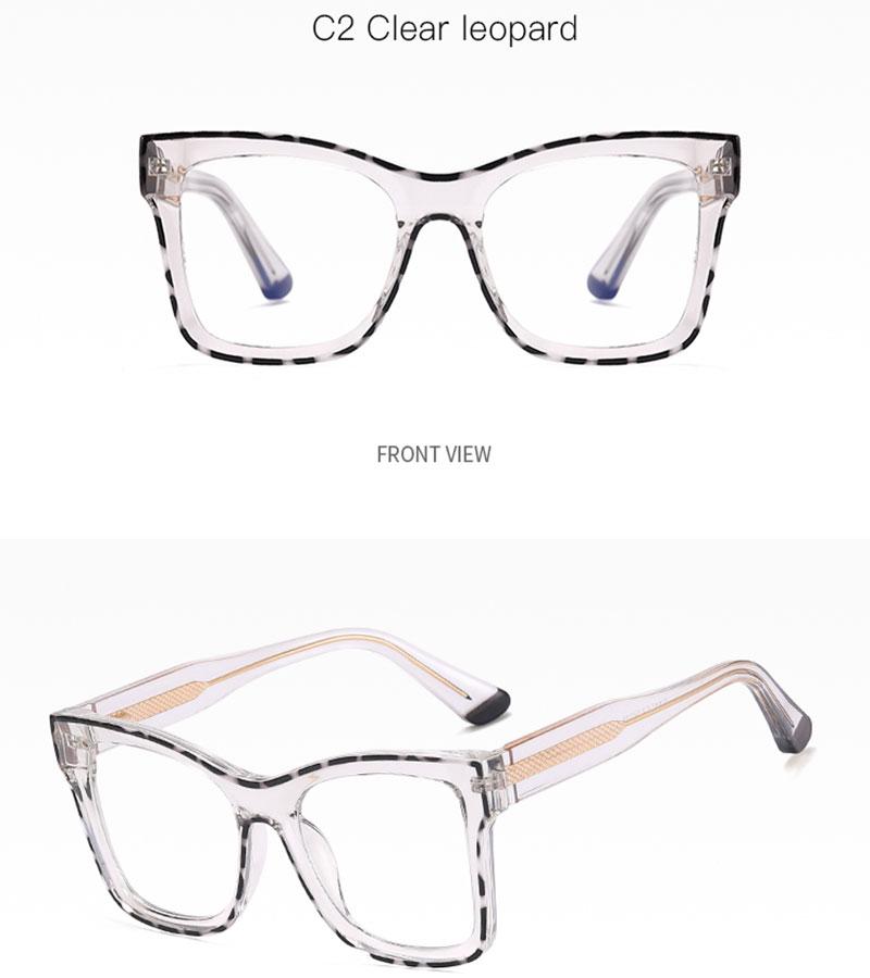 mimiyou TR90+Square Oversized Glasses Frame Women Spring Leg Cool Anti Blue Optical Men Eyeglasses Frame UV400 Computer Glasses
