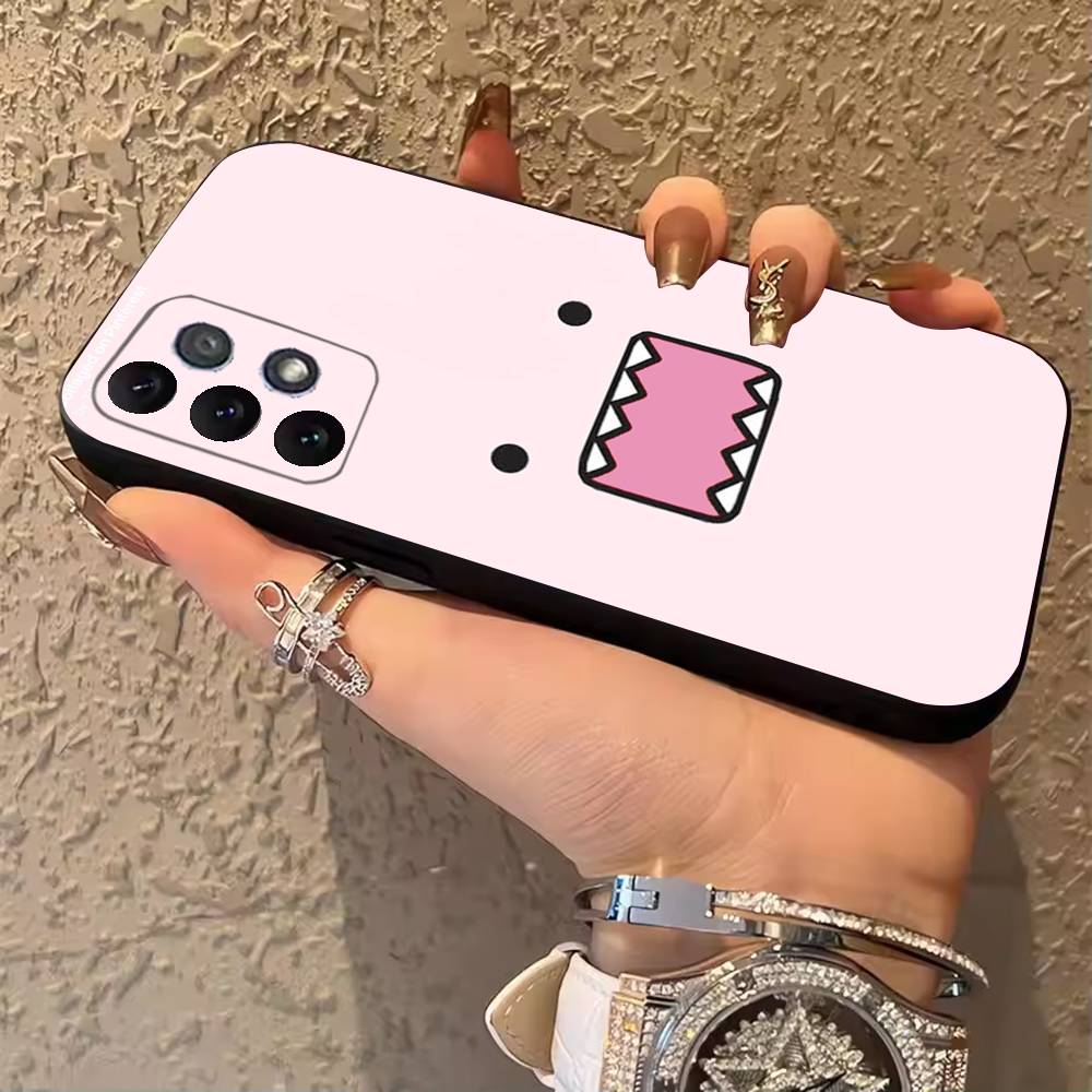 Cute Domo-kun Phone Case For Samsung Galaxy A13,21s,22,31,32,52,53,71,80,A91 Soft Black Shell