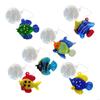 62KD Creative Glass Fish Bubble Aquarium Float Decors Set of 6 Unique Designs