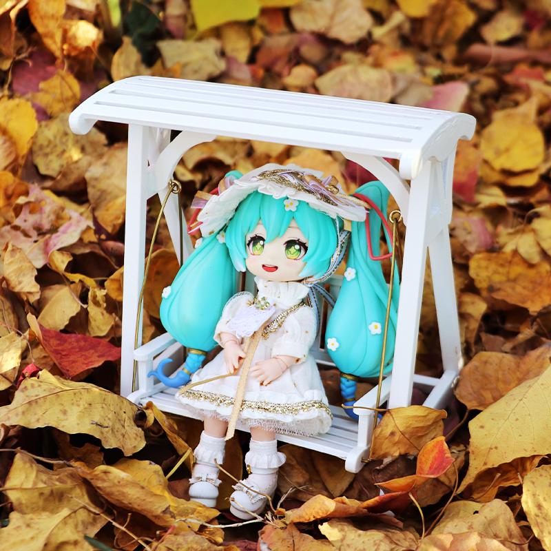 ob11 Baby White Bronzing Dress Set For ob11 obitsu 11 molly GSC 1/12 BJD Doll Accessories Clothing BJD Baby Clothes