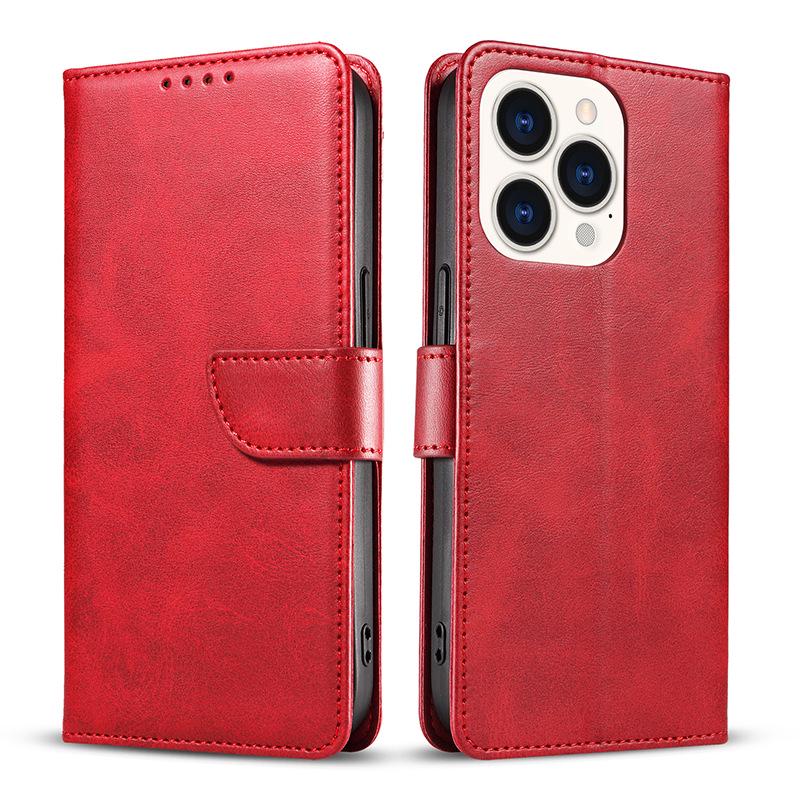 Чехол из телячьей кожи для iPhone 14 Pro, Apple 13, Samsung S23 Ultra Flip Cover.