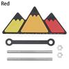 3D Tri-Color Mountain Triangle Grille Badge, Front Mesh Emblem Sticker Fit for Toyota Tacoma 4Runner Off-Road Mod