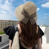 New Women's Sunshade, Beach Hat Women, Split-ended Big Bow Fashion Travel Sunscreen Big Edge Straw Hat