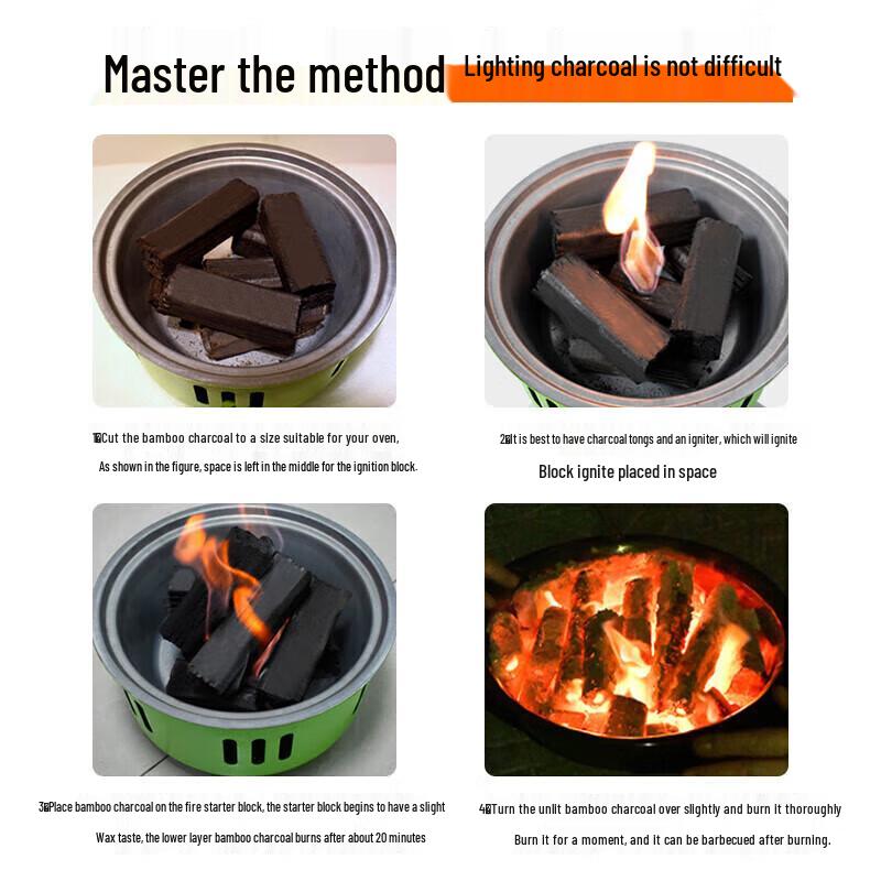 Набор для бездымного барбекю и хот-пота Shang Kao Jia с бамбуковым углем