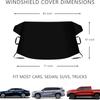 Car windshield anti-frost snow cover with side mirror cover thickened winter waterproof car clothing SUV commercial vehicle