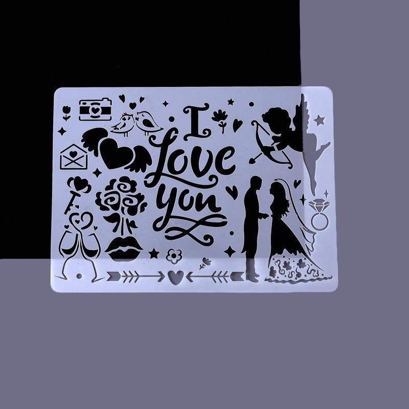 15*15 см цветок розы DIY многослойные трафареты настенная живопись Diy раскраска для скрапбука тиснение альбом декоративная открытка шаблон