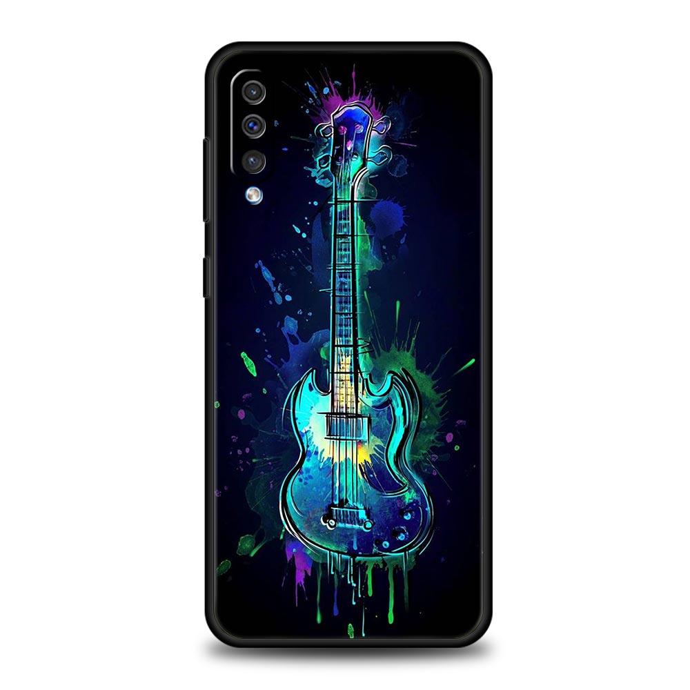 Guitar Music Art Phone Case For Samsung Galaxy A56 A36 A26 A34 A17 A16 A06 A14 A12 A54 A72 A24 A22 A70 A20e A52 A50 A40 A32Cover