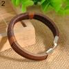 Men Vintage Wide Faux Leather Wristband Buckle Bracelet Cuff Jewelry Gift