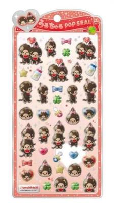 Оригинальные Crux Uruchuru Pop Monchhichi Обычные наклейки, Наклейки,