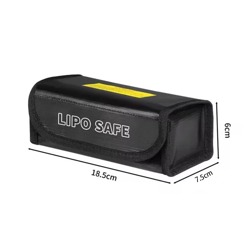 Защитный пакет для липо-аккумулятора 185X75X60 мм Мини Водонепроницаемый Огнестойкий Взрывозащищенный Портативный для RC FPV Гоночных Дронов Безопасность Аккумулятора Автомобиля