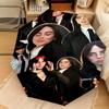 1 шт. Автоматический зонт Billie Eilish - Подходит для путешествий, на открытом воздухе, портативный зонт, подарок на день рождения, предметы первой необходимости