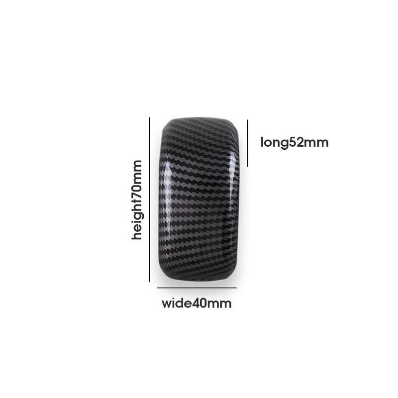 ABS Carbon Fiber Shift Knob Cover Custom Fit For Volvo XC40 XC60 XC90 S60 S90 C40 Gear Shift Lever Replacement Accessory