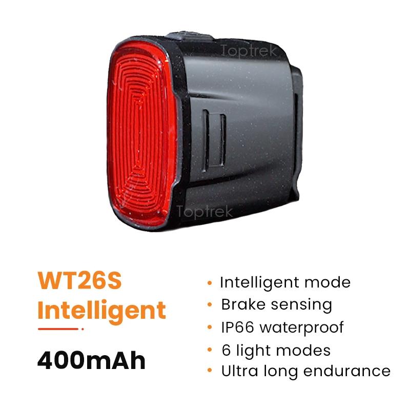 Bicycle Auto Brake Sensing Brake Tail Light Gift IP66 Waterproof LED Bike Warning Light for MTB Road Bike Night Safety Saddle 7