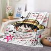 1PC One Piece Monkey D Luffy Patterned Flannel Blanket Suitable For All Seasons For Home Decor Warmth And Comfort Gifts Holiday Present
