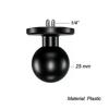 1 inch Ball Head Adapter Mount Motorcycle Handlebar Clip Bracket for GoPro Insta360 DJI Osmo Nano Action 6 Cameras Accessories