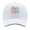 Bright First Grade Doodle Typography Sandwich Baseball Cap Sun Cap Outdoor Workouts Hat