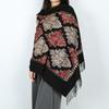 New Women's Scarf Floral Large Shawl Travel Wear Tassel Thickened Warm Outer Wear