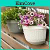 Pot Flower Mounted Wall Plastic Semicircle Hanging Basket Plants Nursery Pots Garden Decoration Pendant For Home Outdoor