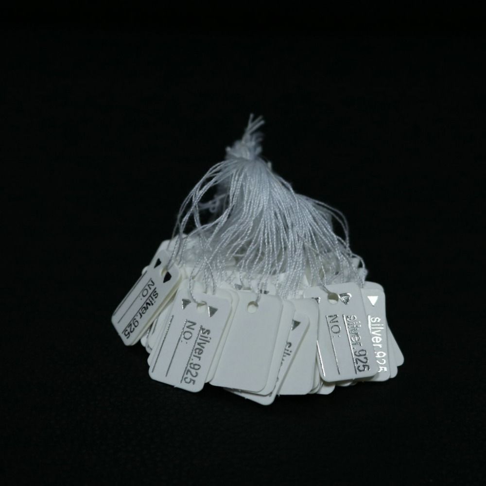 Пустой Золотой/Серебряный Край Картон Дисплей Инструмент Подвесные Бирки Ювелирные Подвесные Бирки Ювелирные Ценники