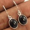 Серьги с черным ониксом, женские серьги с подвесками, серьги ручной работы, подарок для мамы, подарок на день Святого Валентина, серьги из серебра 925 пробы