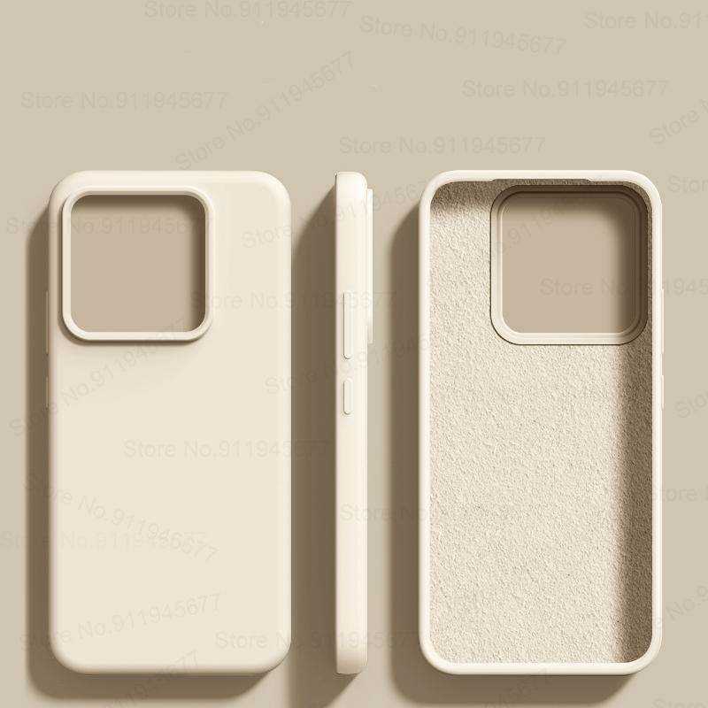 Жидкий силиконовый чехол для Xiaomi Mi 14 Ultra 13T 13 Lite 12T 12S 11T Redmi Note 13 12 11 10 Pro Plus 5G 13C Ударопрочный мягкий чехол