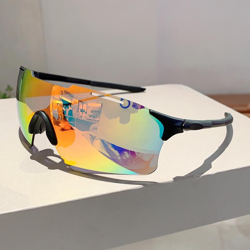 Спортивные очки оверсайз Новые зеркальные очки для велоспорта на открытом воздухе для мужчин Модные панк-очки Солнцезащитные очки с защитой UV400