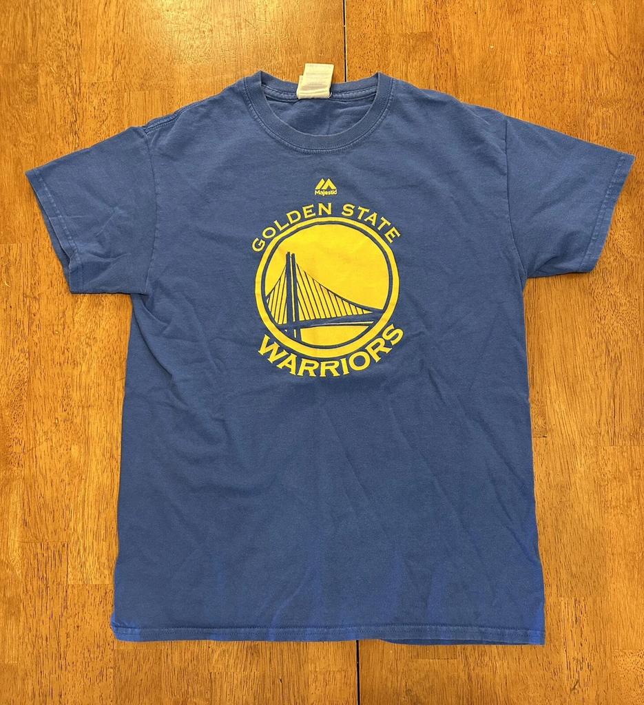 Golden State Warriors Majestic T Shirt Small NBA Basketball