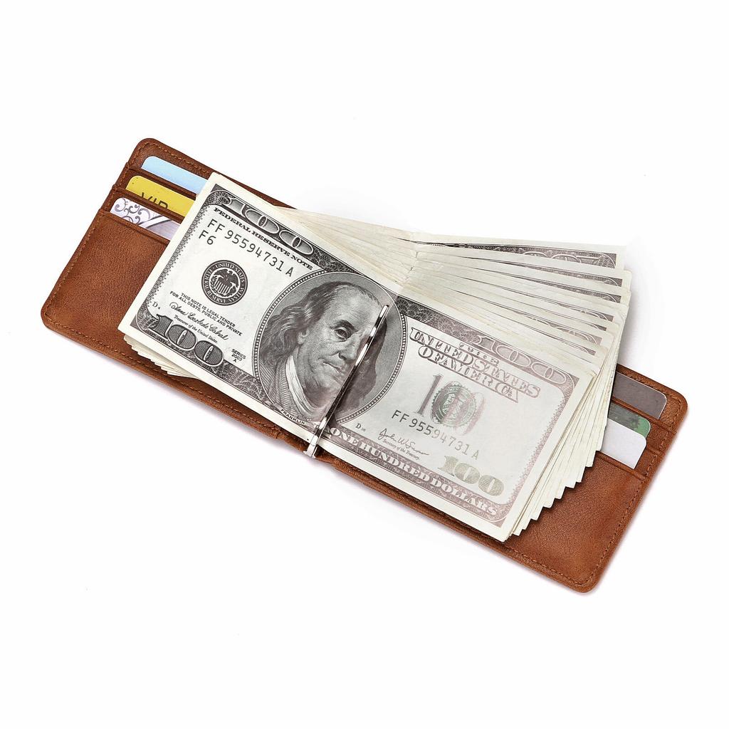 Многофункциональный мужской кошелек RFID-защита, сумка для карт, защита от кражи, несколько отделений, зажим для денег, сумка для карт