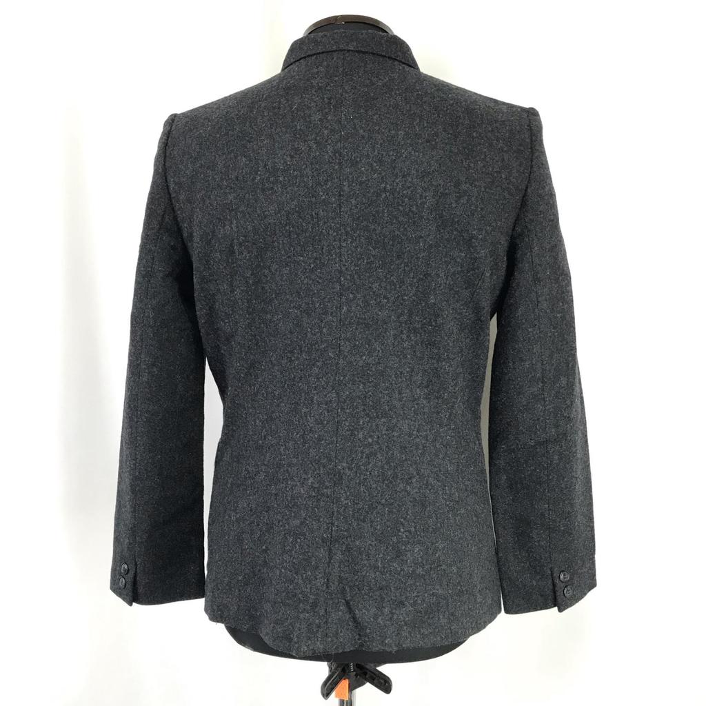 Made In Japan I.S. Sunao Kuwahara ISSEY MIYAKE Wool Jacket M Men Dark Gray Outer Blouson(USED)