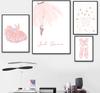 Girl Room Decor Canvas Poster Pink Ballet Shoes Paintings On Wall Just Dance Quote Posters and Prints for Living Room No Frame