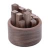 Wooden Aromatherapy Diffuser Round Car Essential Oil Diffuser Natural Wood Stick Fragrance Expanding Base Home