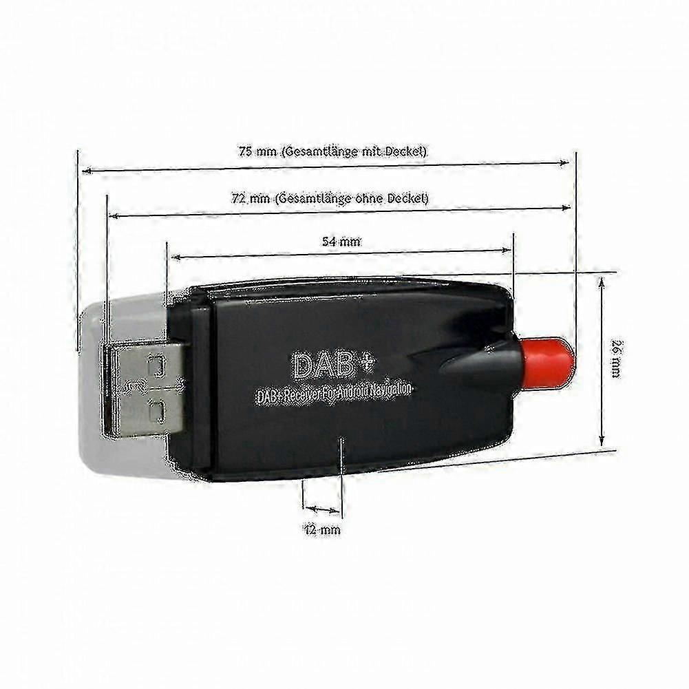 Usb Dab Receiver Tuner Disc Antenna Adapter Stick for Android Car Radio