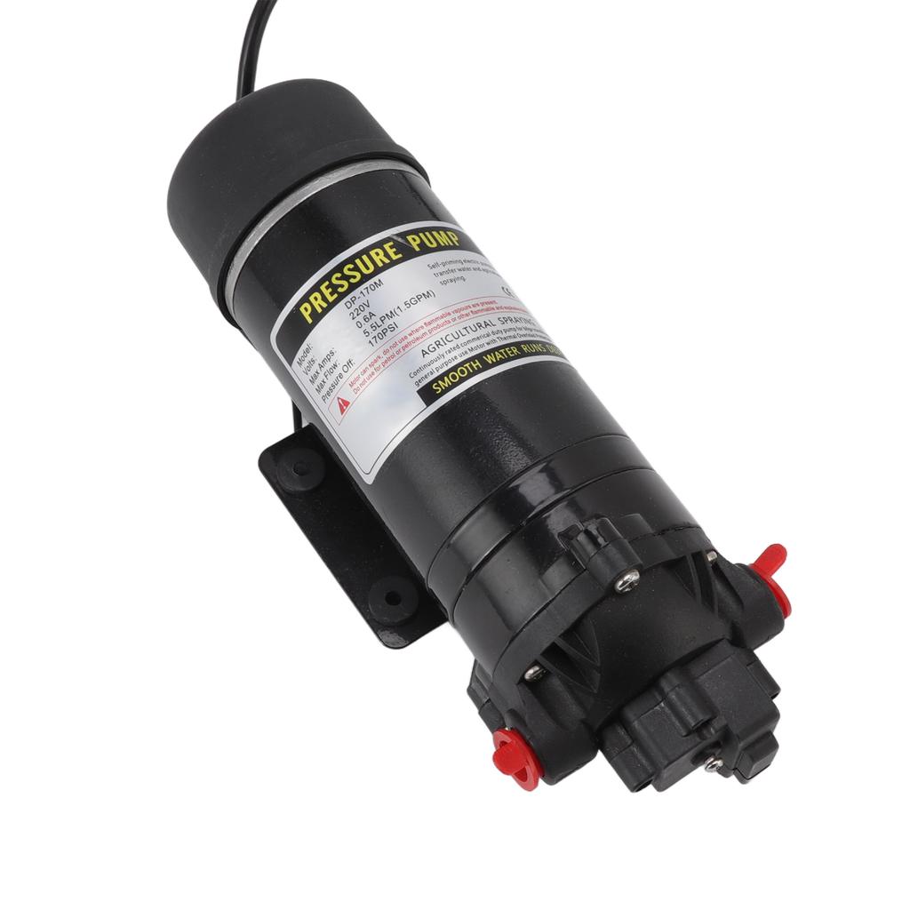 Diaphragm Pump Plastic G3/8 Internal Thread Pressure Water Pump for Agricultural Irrigation EU Plug