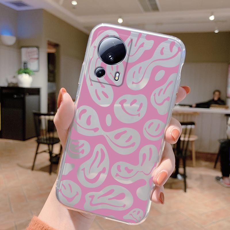 For Xiaomi 13 Lite Case Flowers Cartoon Shockproof TPU Bumper Silicone Soft Phone Cover For Xiaomi 13Lite Xiaomi13 Lite Funda