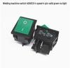 40A High-Power KCD4 Rocker Switch for Welding Machine with Light, Ship-Shaped, Four-Pin, Red/Green