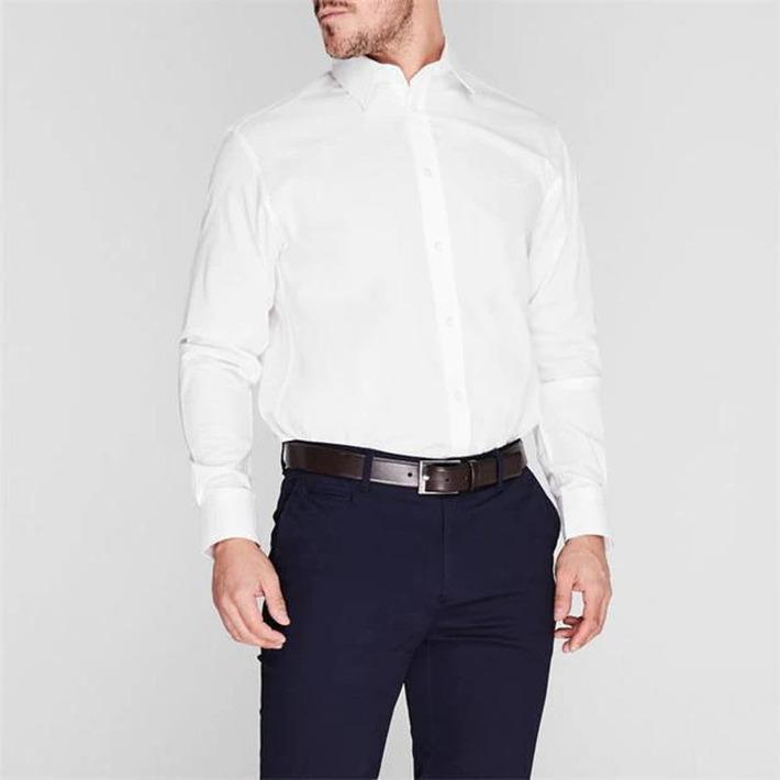 Pierre Cardin White Long Sleeve Shirt, Size XXL