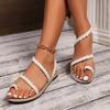 Women Flat Sandals 2024 Summer New Fashion Hot Sandals Comfortable Breathable Shallow Sandals Designer Casual Shoes for Women